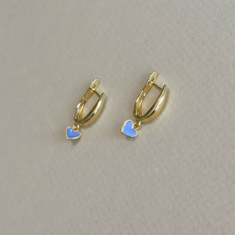 Heart hoop Earrings R843